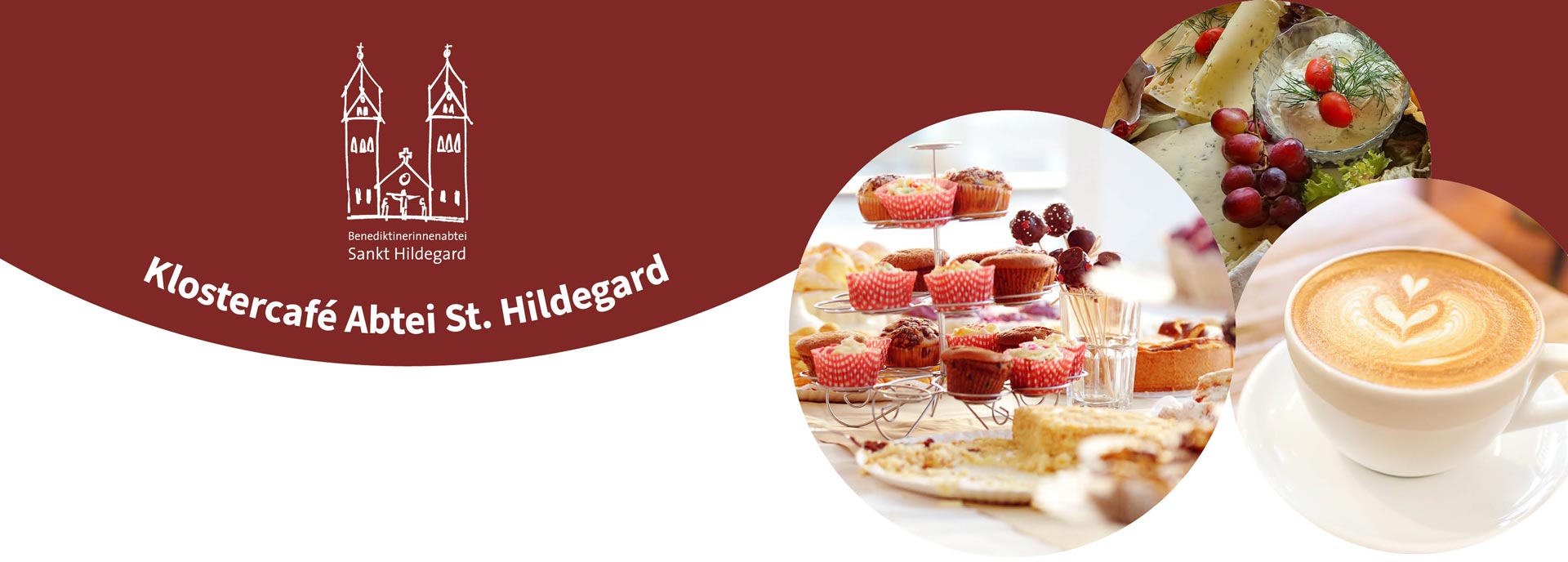 cafe_buffet Buffett mit Törtchen, Käseplatte und Tasse Kaffee